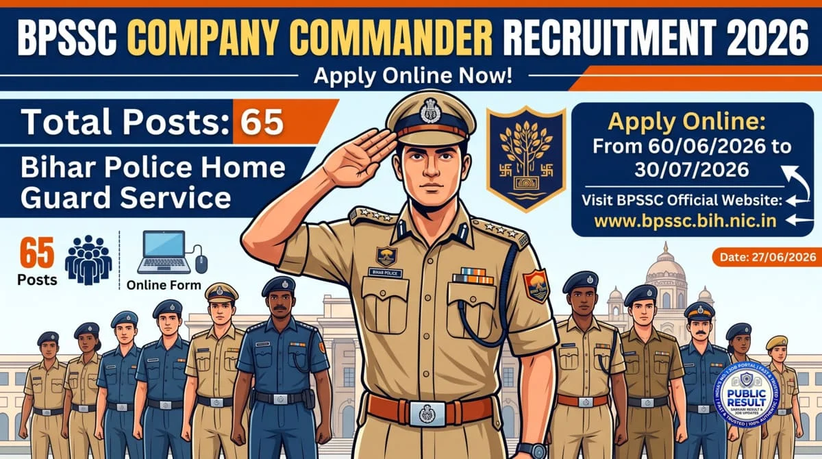 Bihar Police Company Commander Recruitment 2026