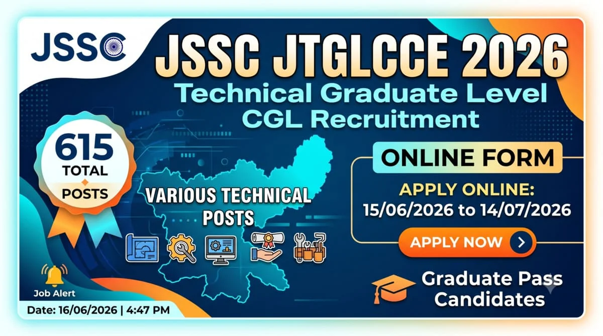 JSSC Technical CGL Various Posts Recruitment 2026