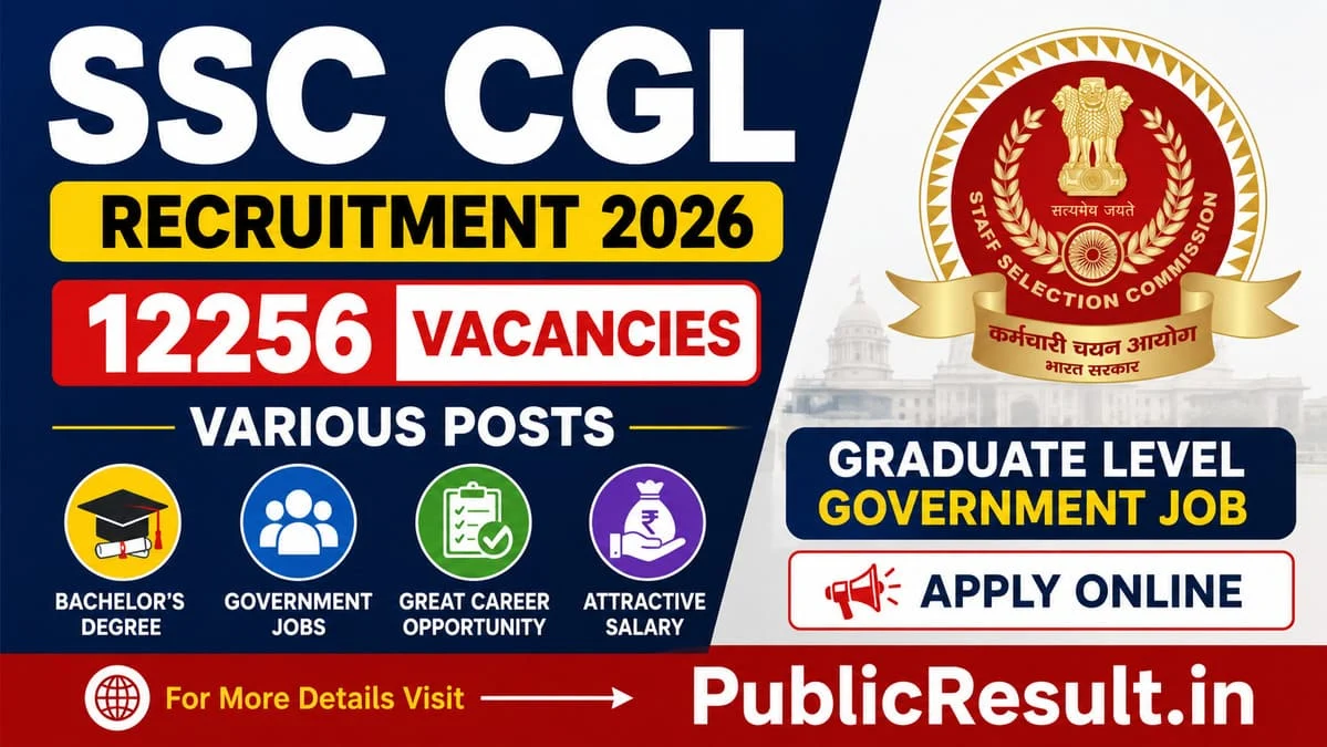 SSC Combined Graduate Level CGL Recruitment 2026