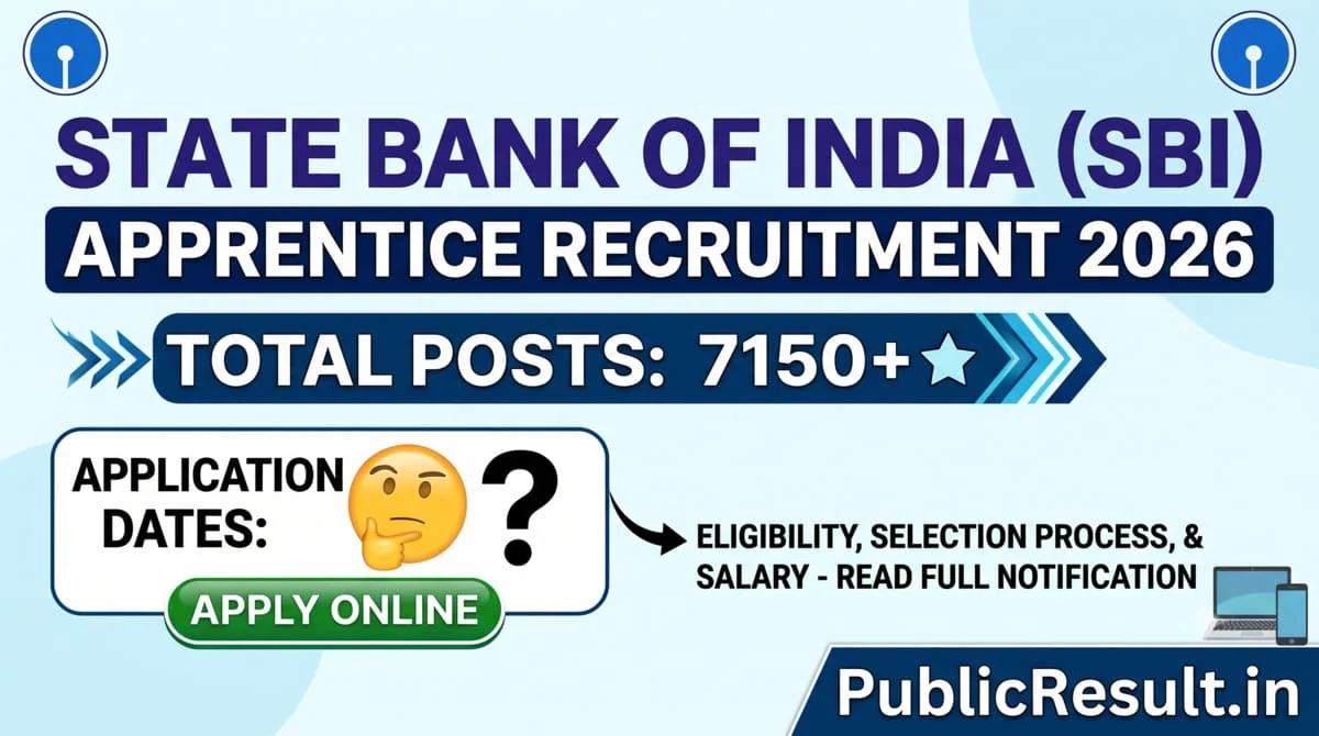 State Bank Of India SBI Apprentice Recruitment 2026
