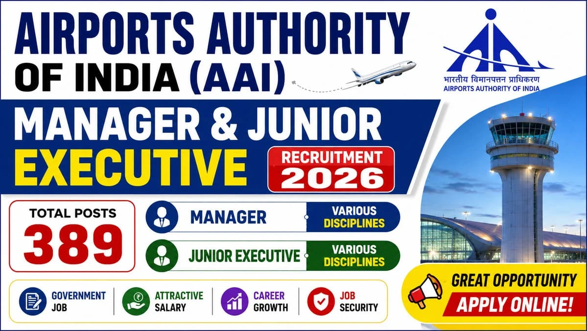 AAI Manager & Junior Executive Recruitment 2026
