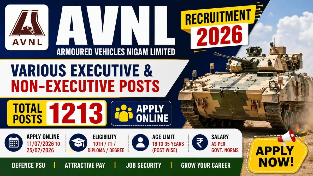AVNL Various Executive & Non-Executive Posts Recruitment 2026