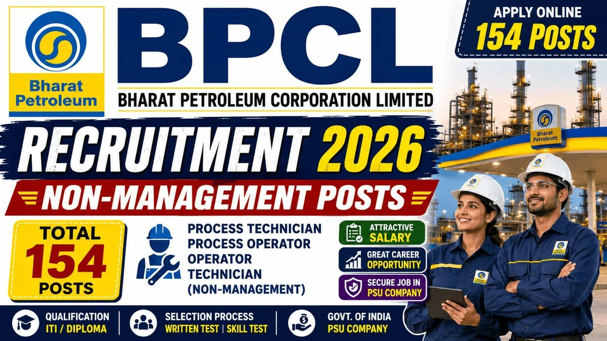 BPCL Non-Management Posts Recruitment 2026