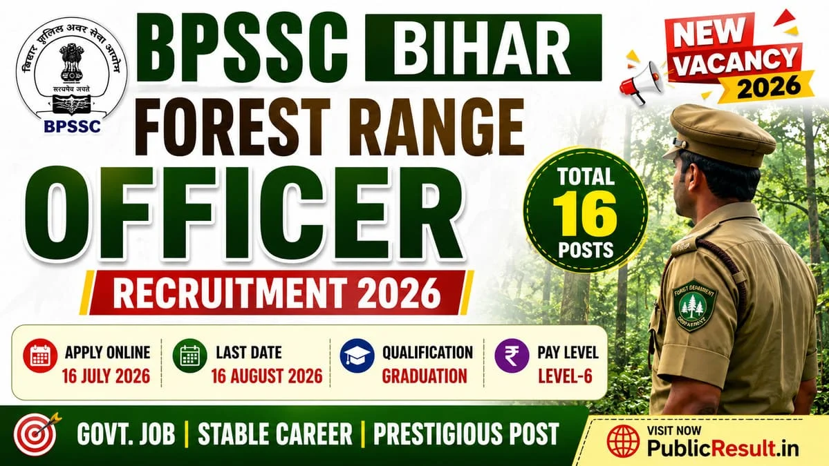 Bihar BPSSC Forest Range Officer (FRO) Recruitment 2026