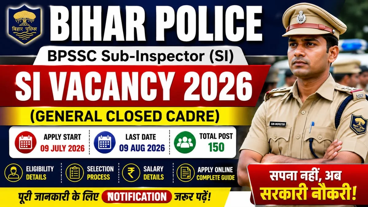 Bihar Police BPSSC Sub-Inspector SI Vacancy 2026