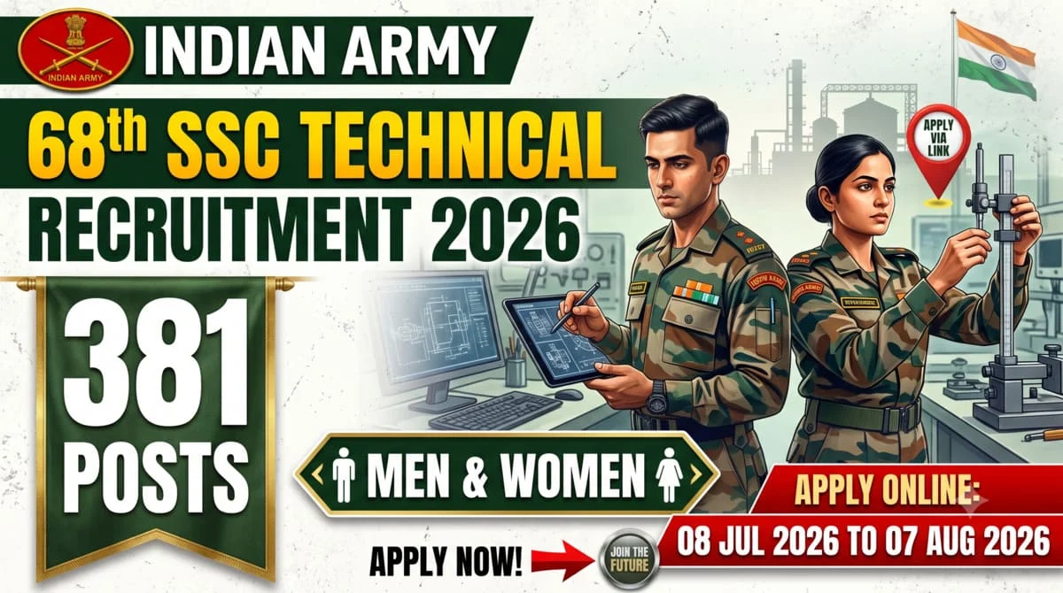 Indian Army SSC Technical 68th Entry 2026