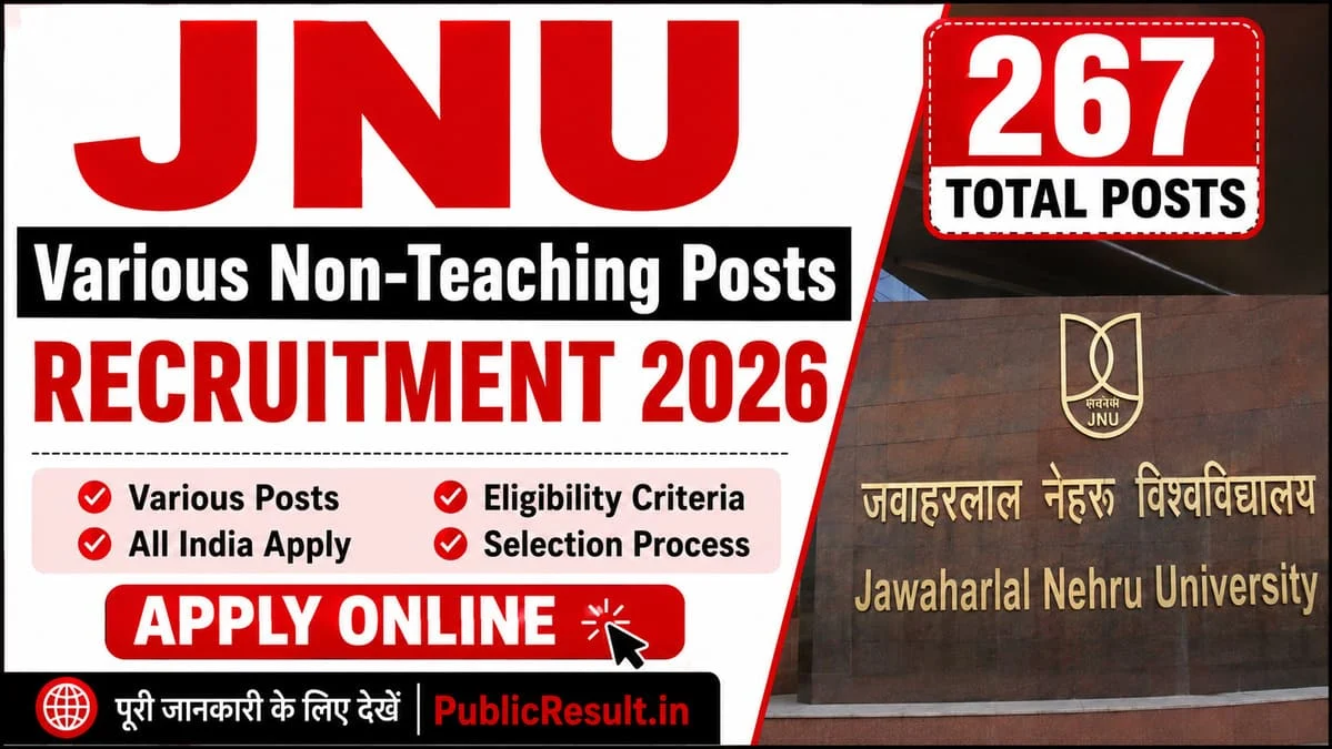 JNU Non-Teaching Various Posts Recruitment 2026