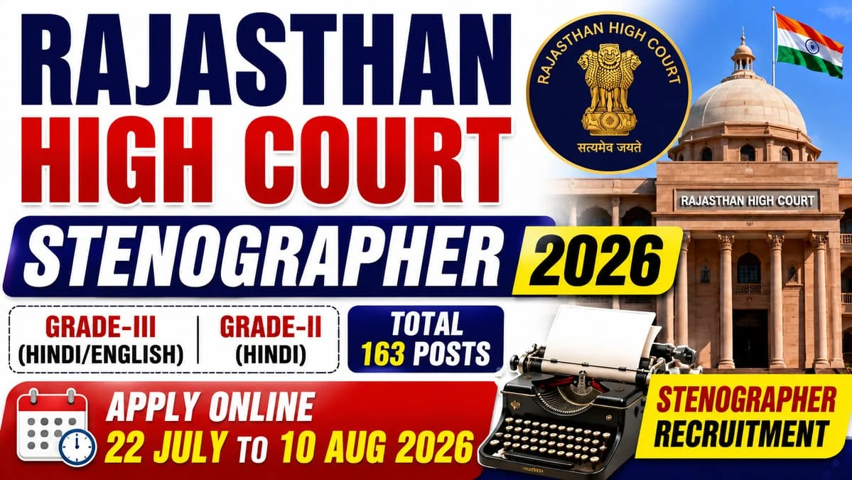Rajasthan High Court Stenographer Recruitment 2026