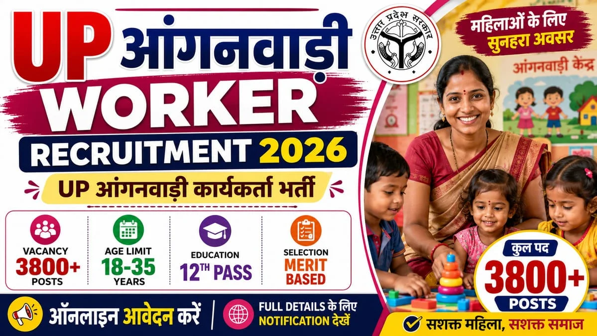 UP Angawadi Worker Bharti 2026