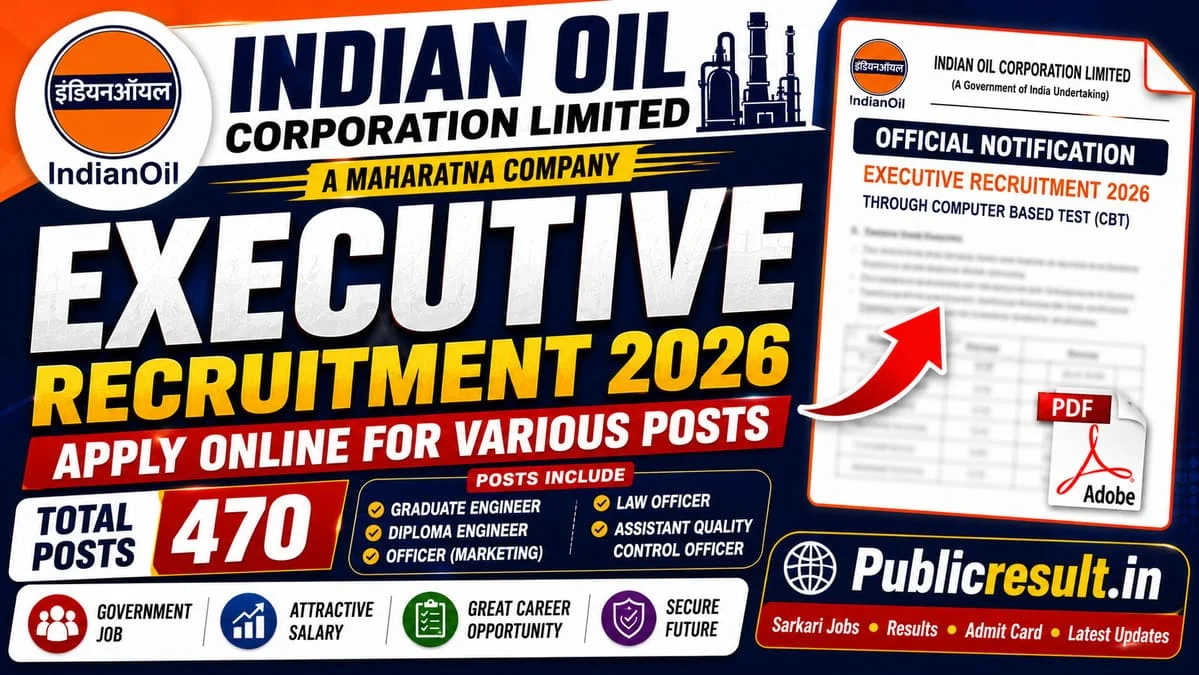 IOCL Executive Recruitment 2026
