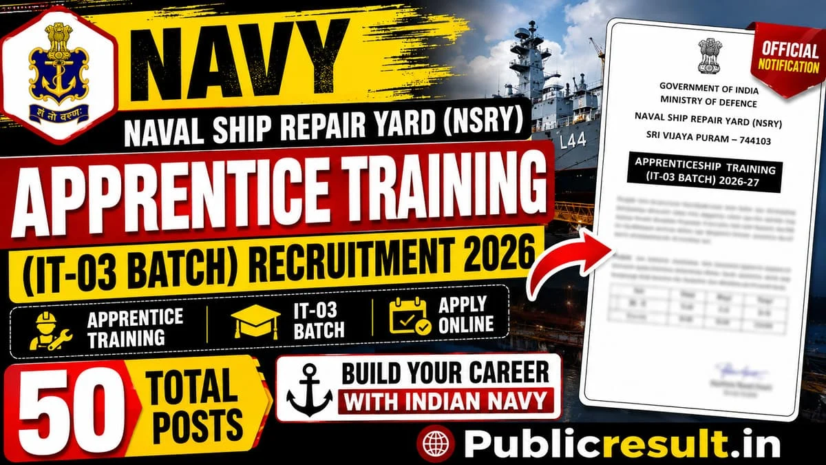 Navy NSRY Apprentice Recruitment 2026