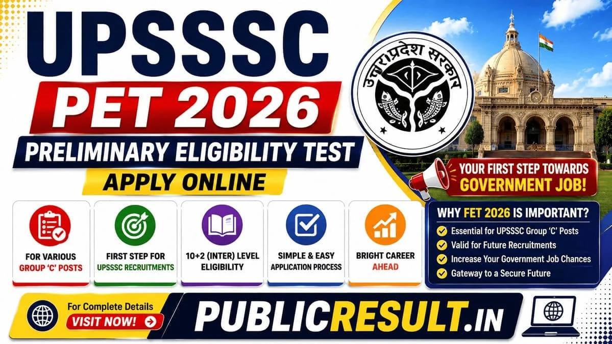 UPSSSC Preliminary Eligibility Test PET 2026