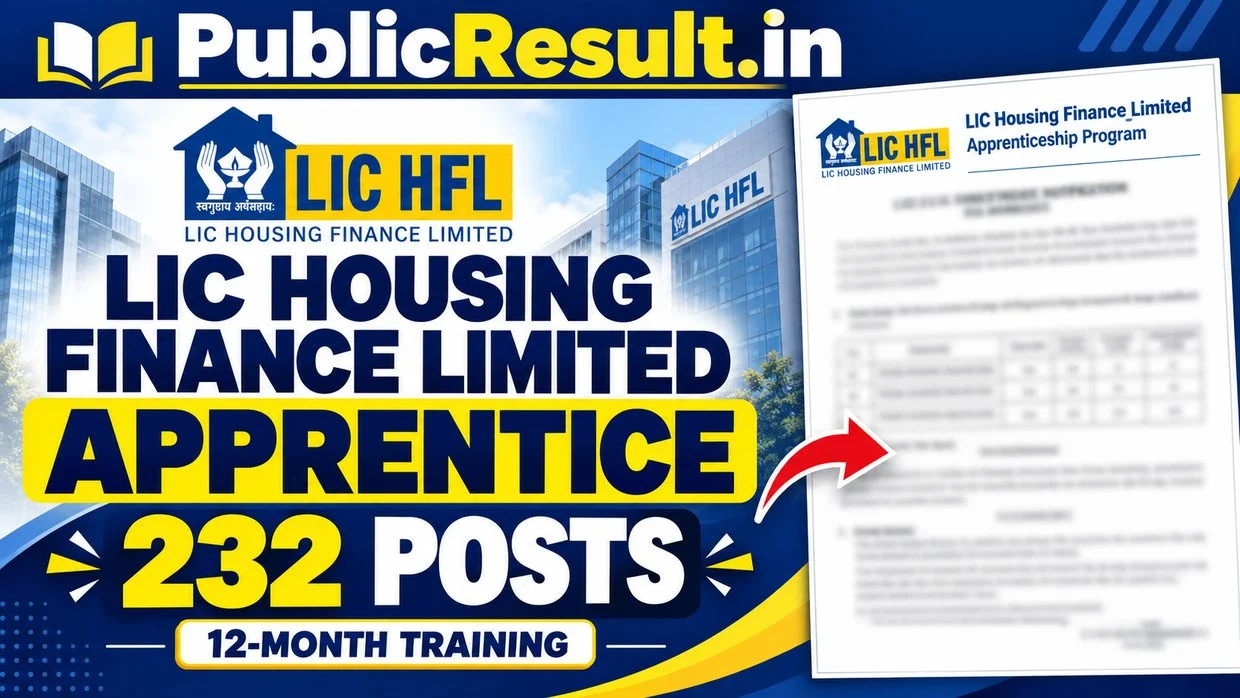LIC Housing Finance Limited Apprentice Recruitment 2026 - 232 Posts