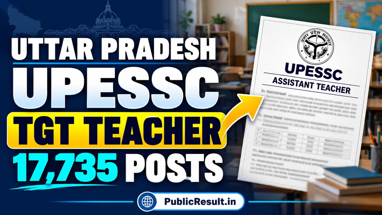 UPESSC Uttar Pradesh TGT Teacher Recruitment 17735 Posts